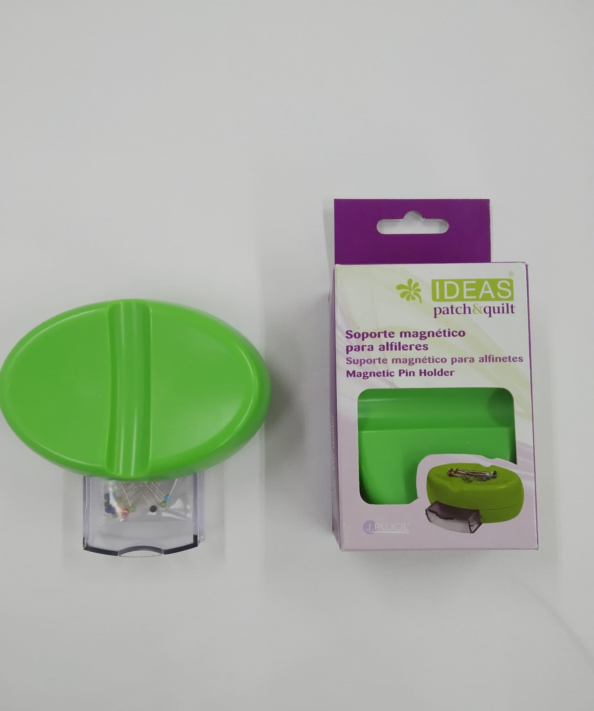 Soporte magnético para alfileres color verde — imagen 1