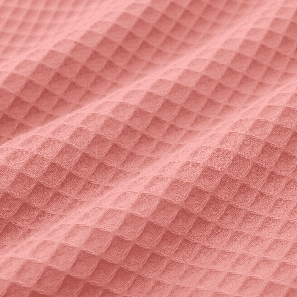 Algodón Waffle “Brisa Rosa fuerte”- 150 cm ancho — imagen 4