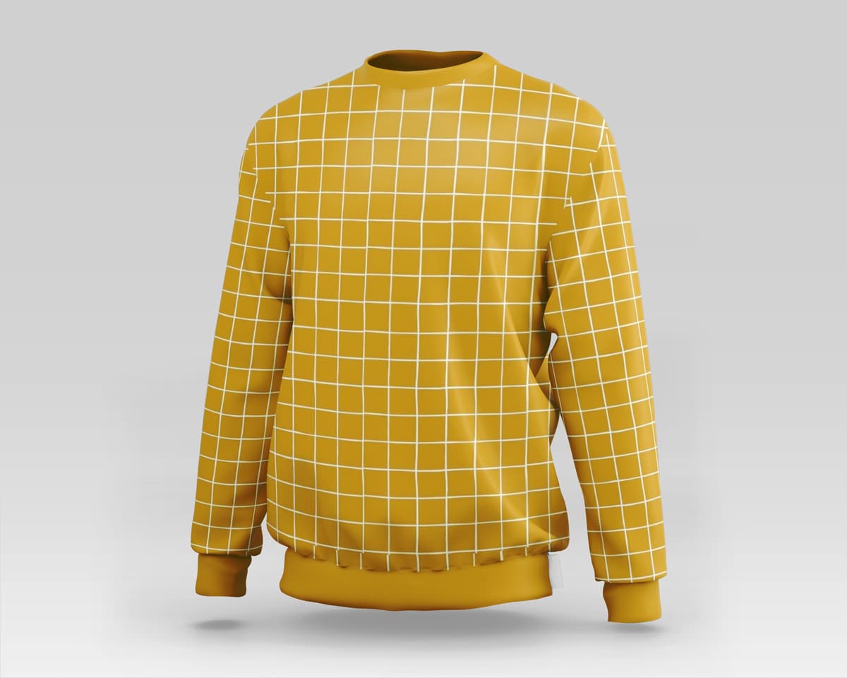 Tela Sudadera ocre Soft Sweat ocre — imagen 2