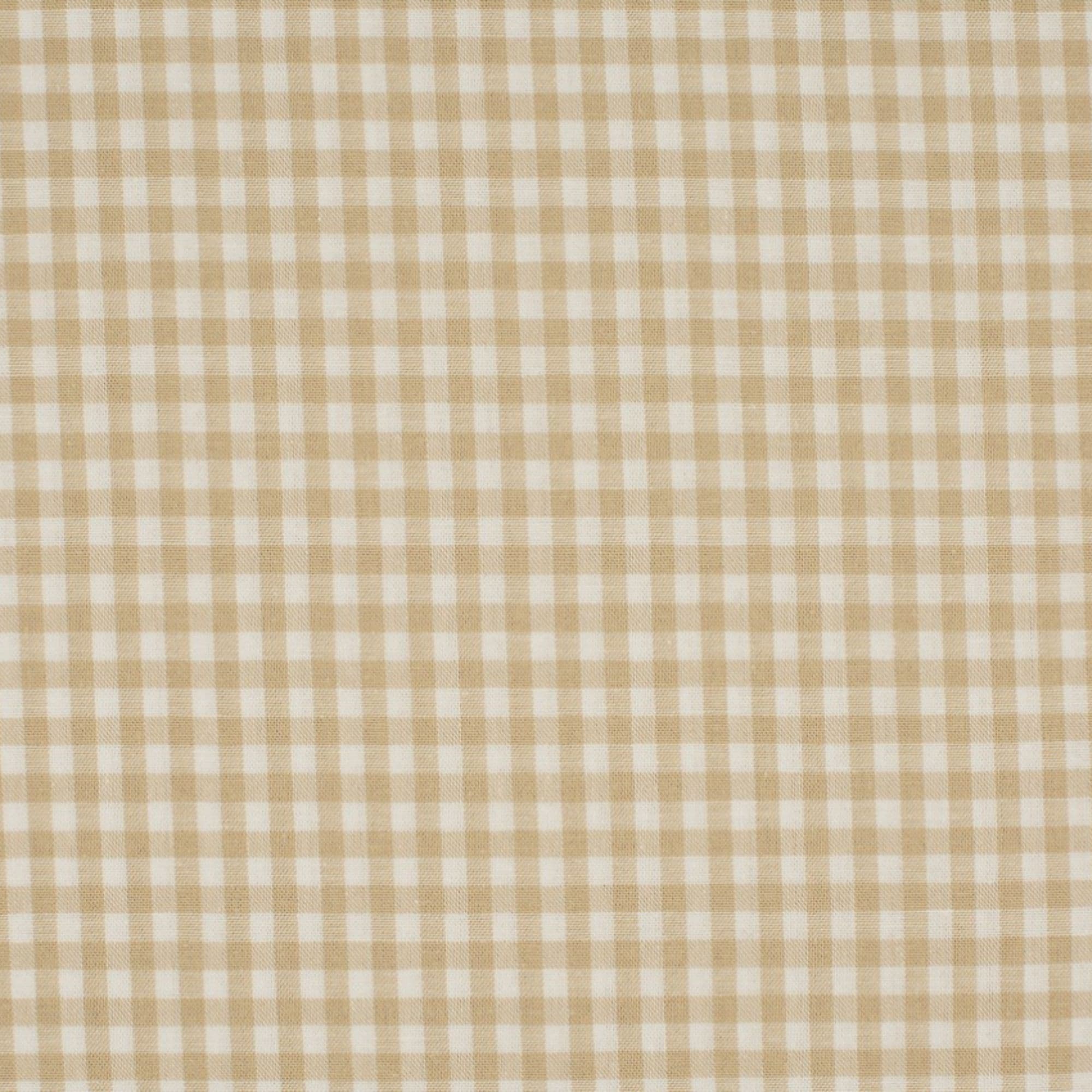 Tela algodón estampada cuadros pequeños arena ( 5 mm) — imagen 1