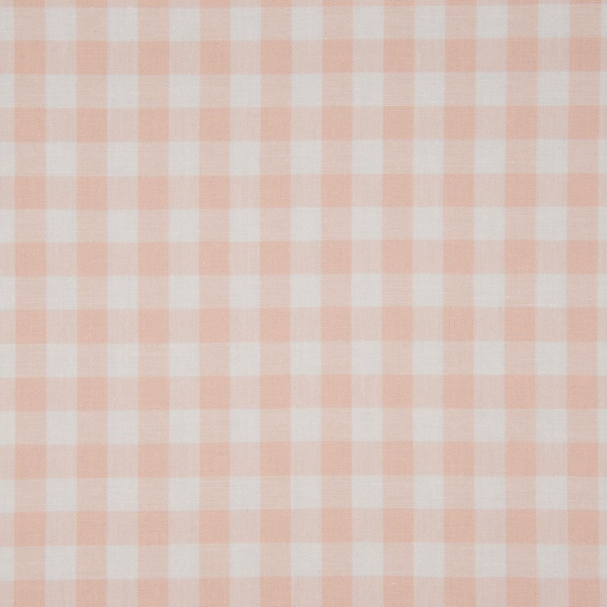 Tela algodón estampada cuadros grandes salmón( 1cm) — imagen 1