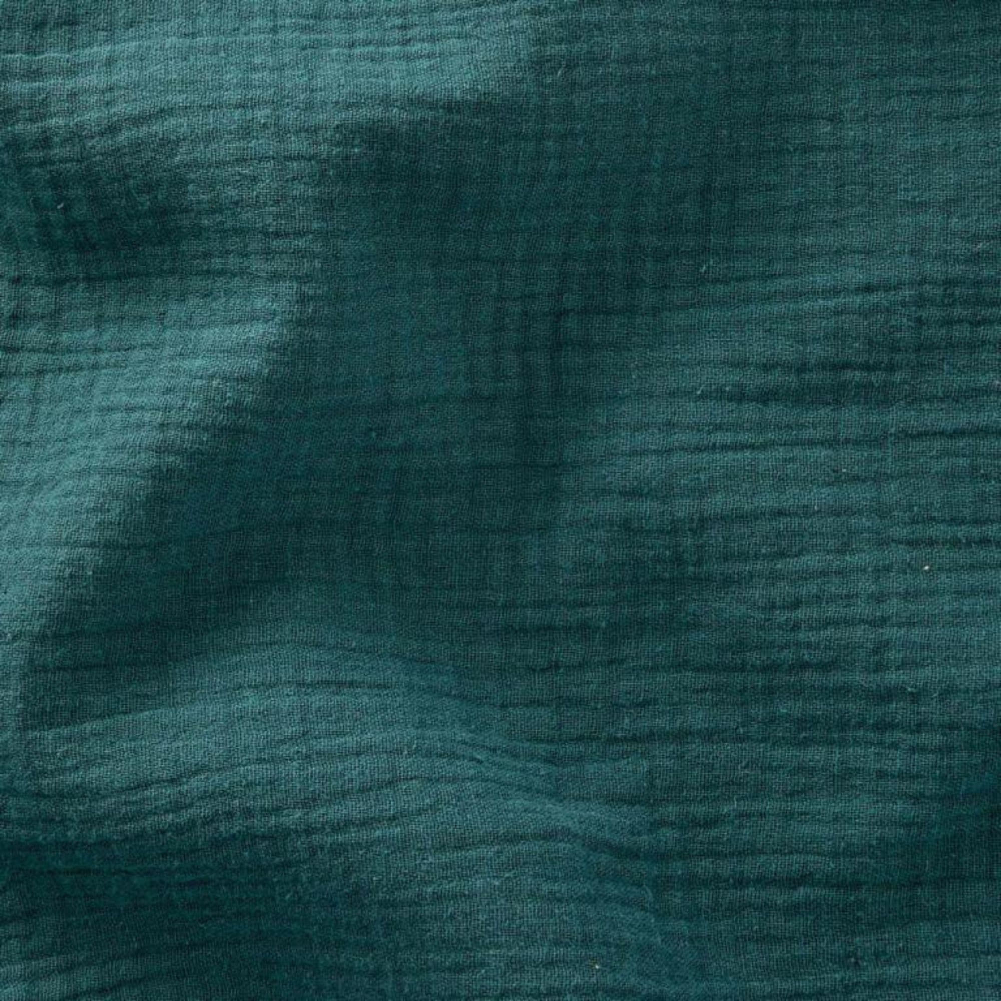 Muselina algodón verde botella — imagen 1