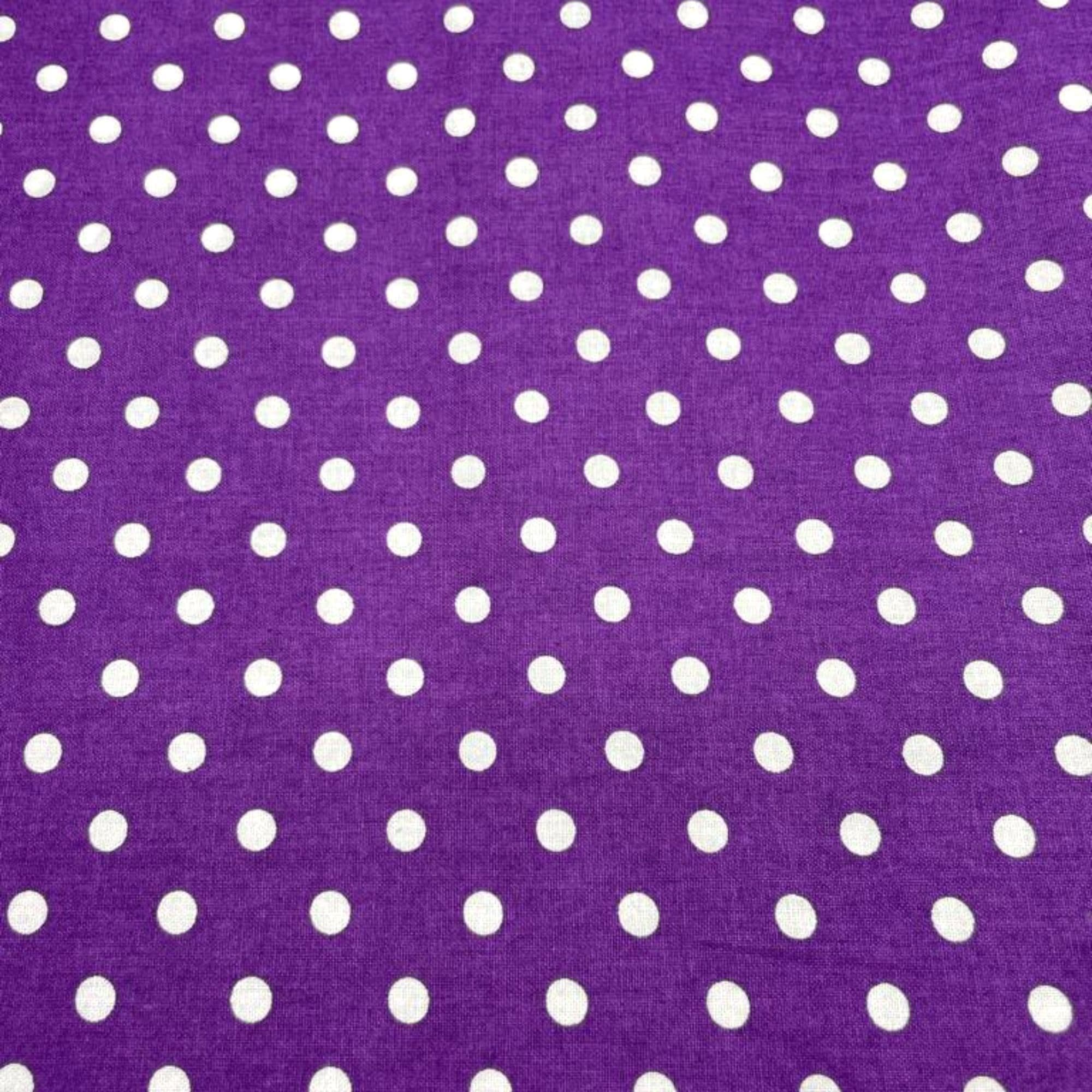 Algodón 100% topos grandes Lilas — imagen 1