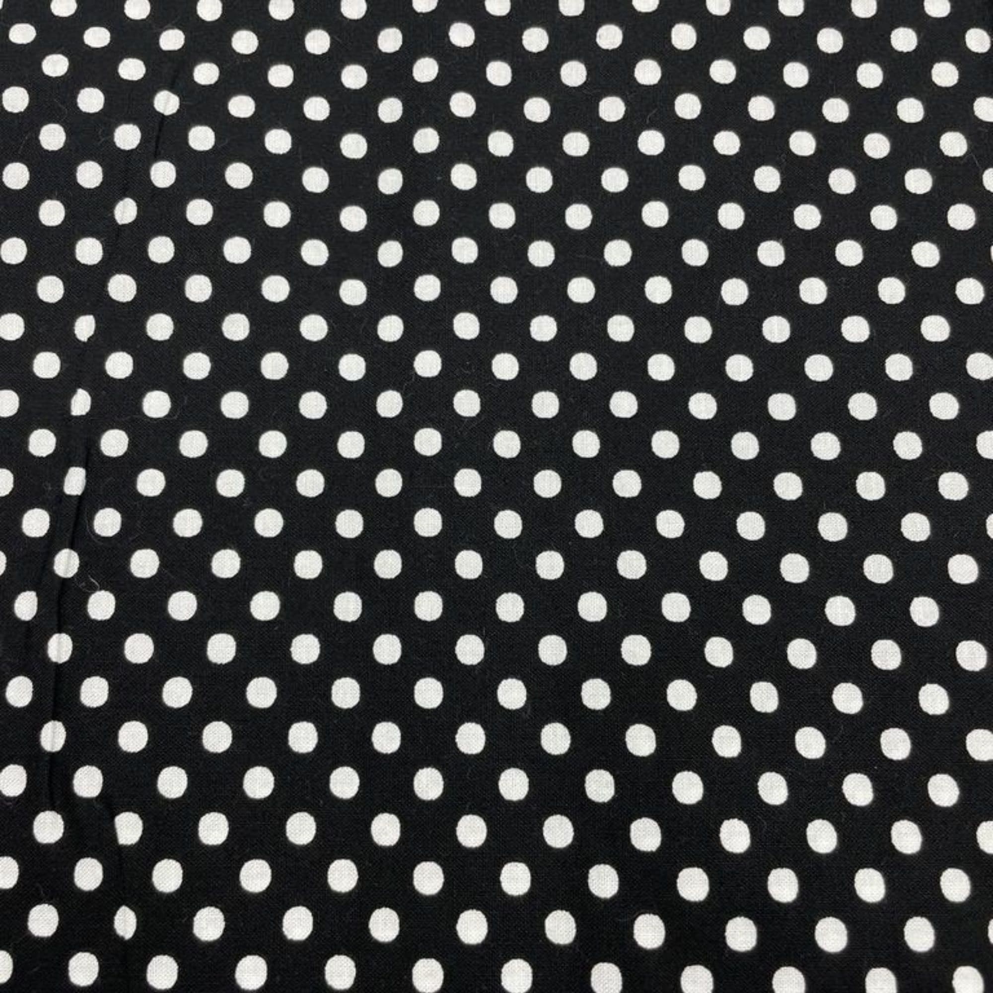 Algodón 100% topos grandes Negro — imagen 1