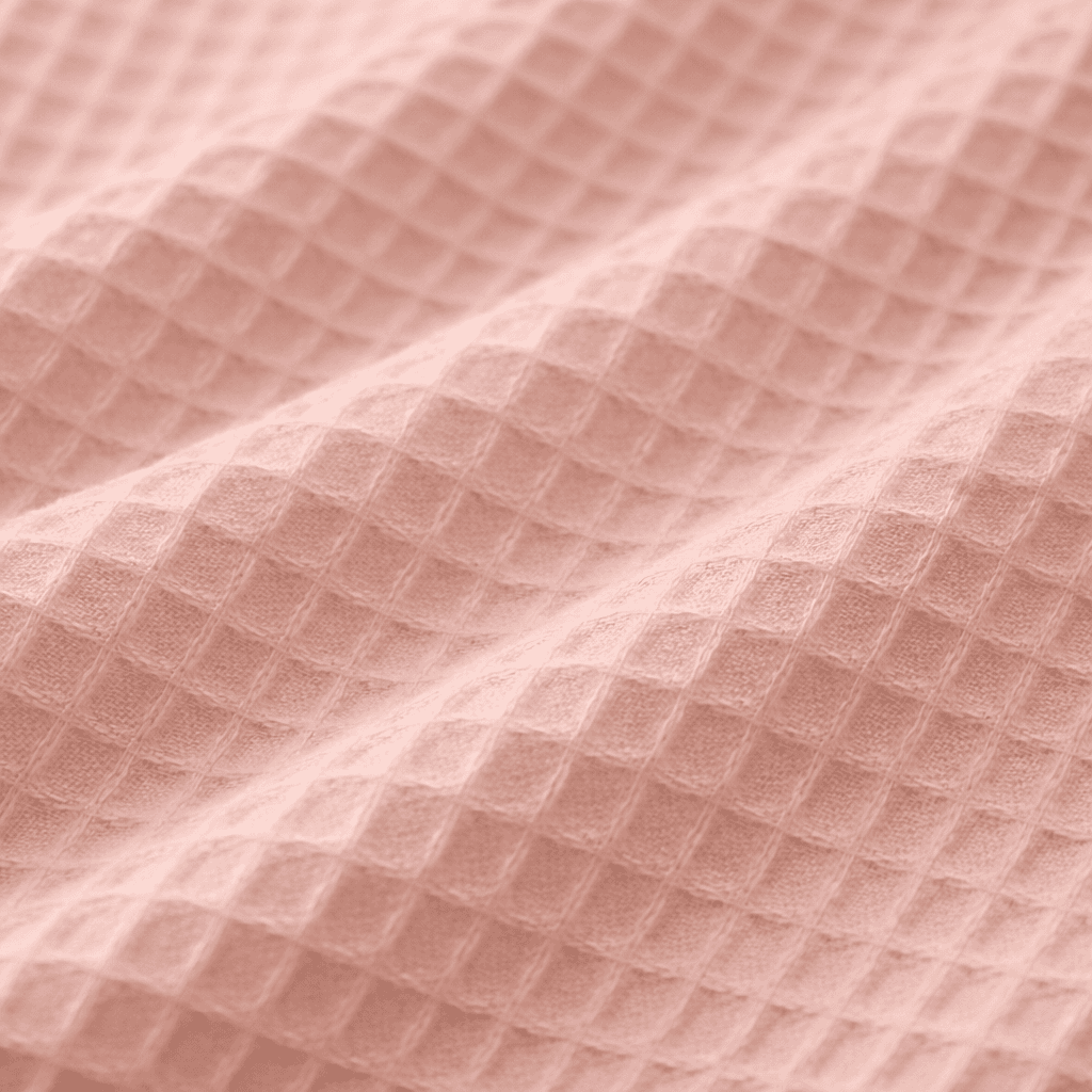 Algodón Waffle “Brisa Rosa claro”- 150 cm ancho — imagen 4