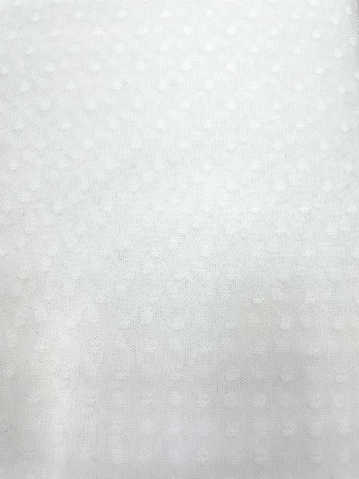 Tul poliester plumeti blanco — imagen 1