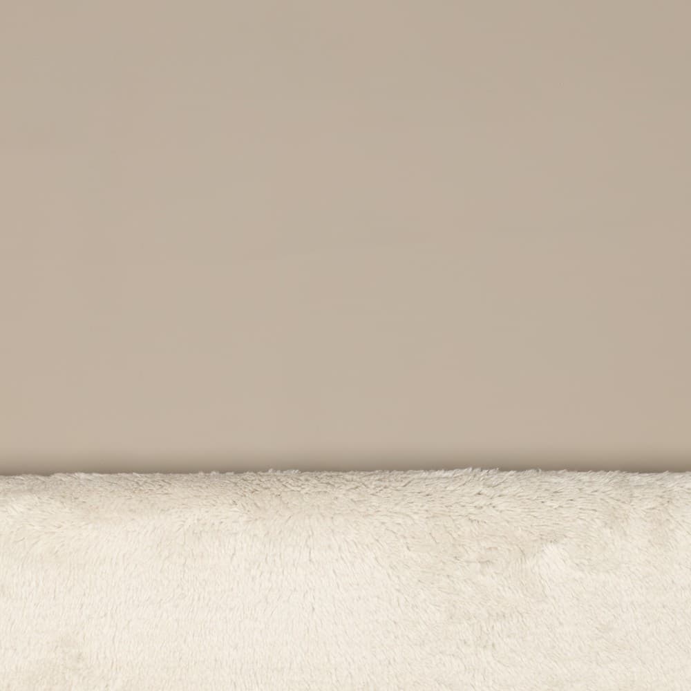 Tela polipiel con borreguito color beige — imagen 1