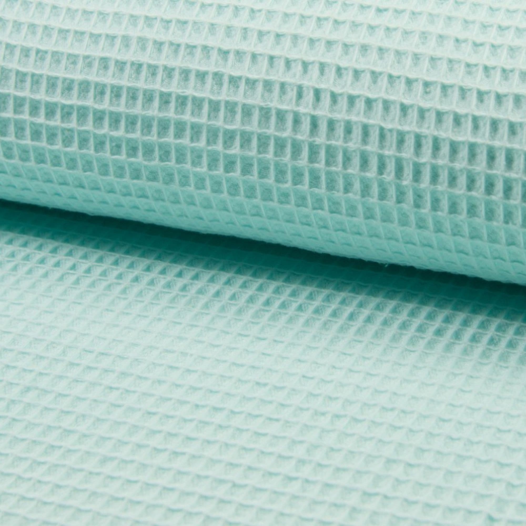 Algodón Waffle “Brisa mint”- 150 cm ancho — imagen 1