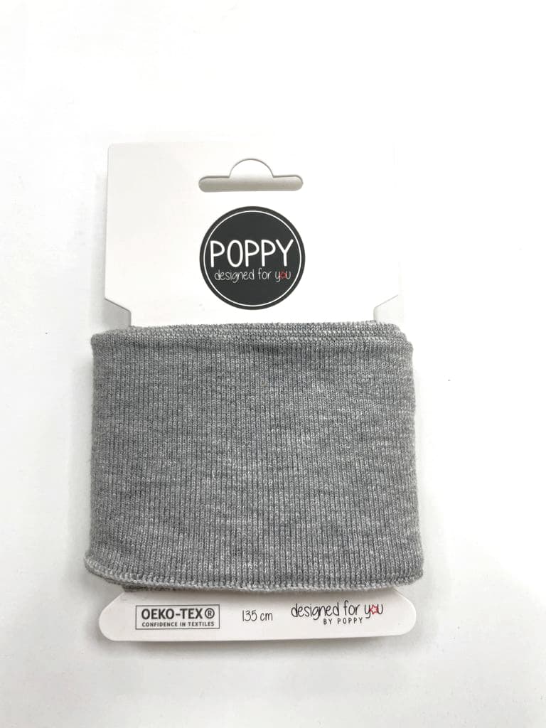 Puño elástico color gris melange — imagen 1