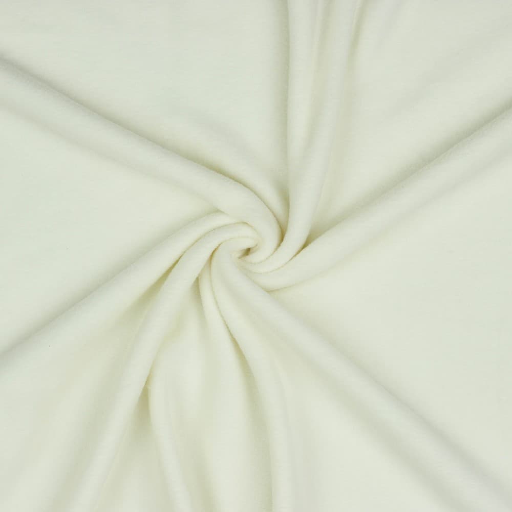 Tela polar poliester color ecru — imagen 1