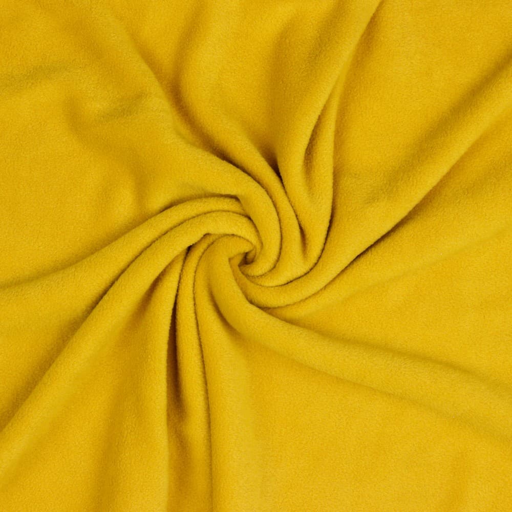 Tela polar poliester color ocre — imagen 1