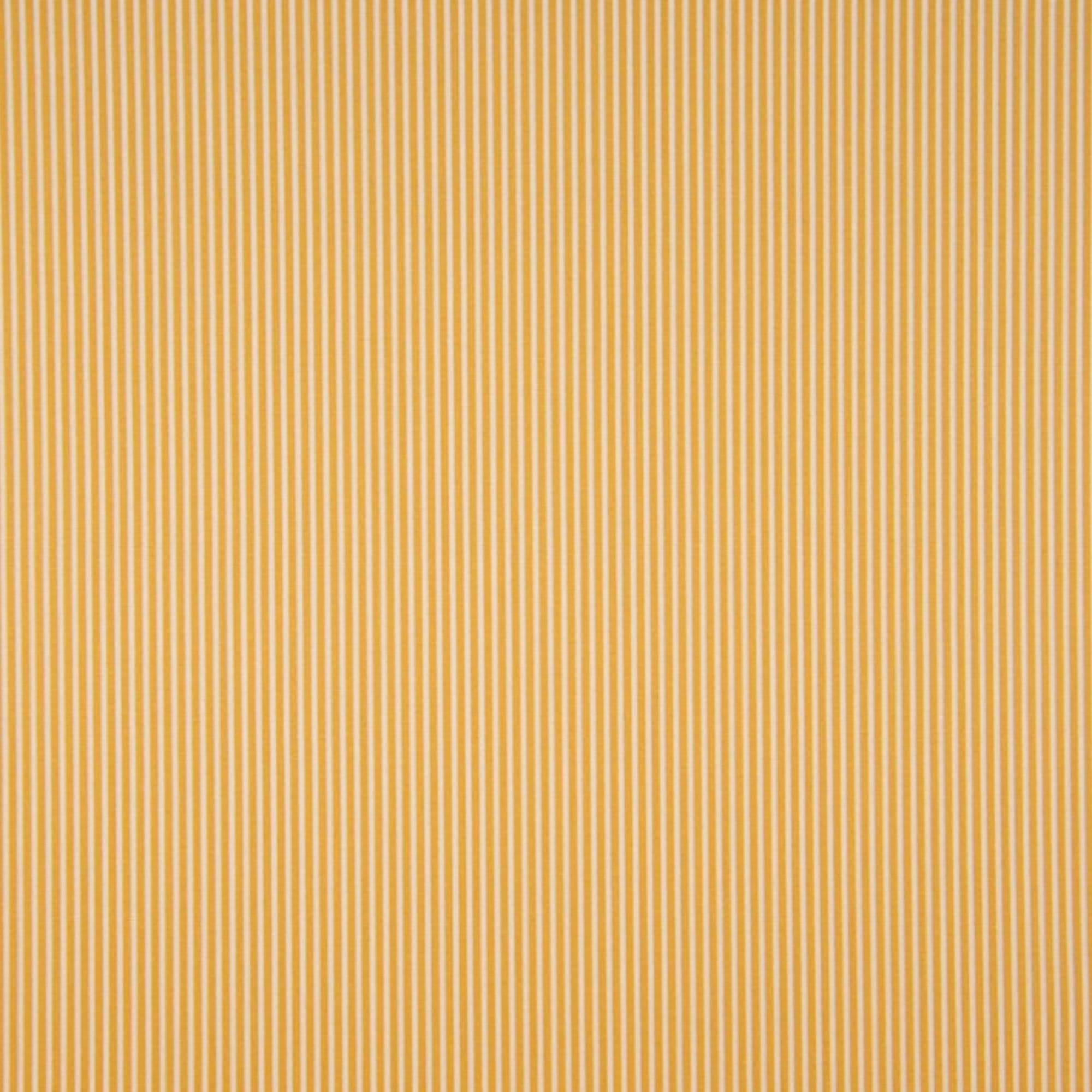 Tela algodón estampada con rayas ocres y blancas — imagen 1