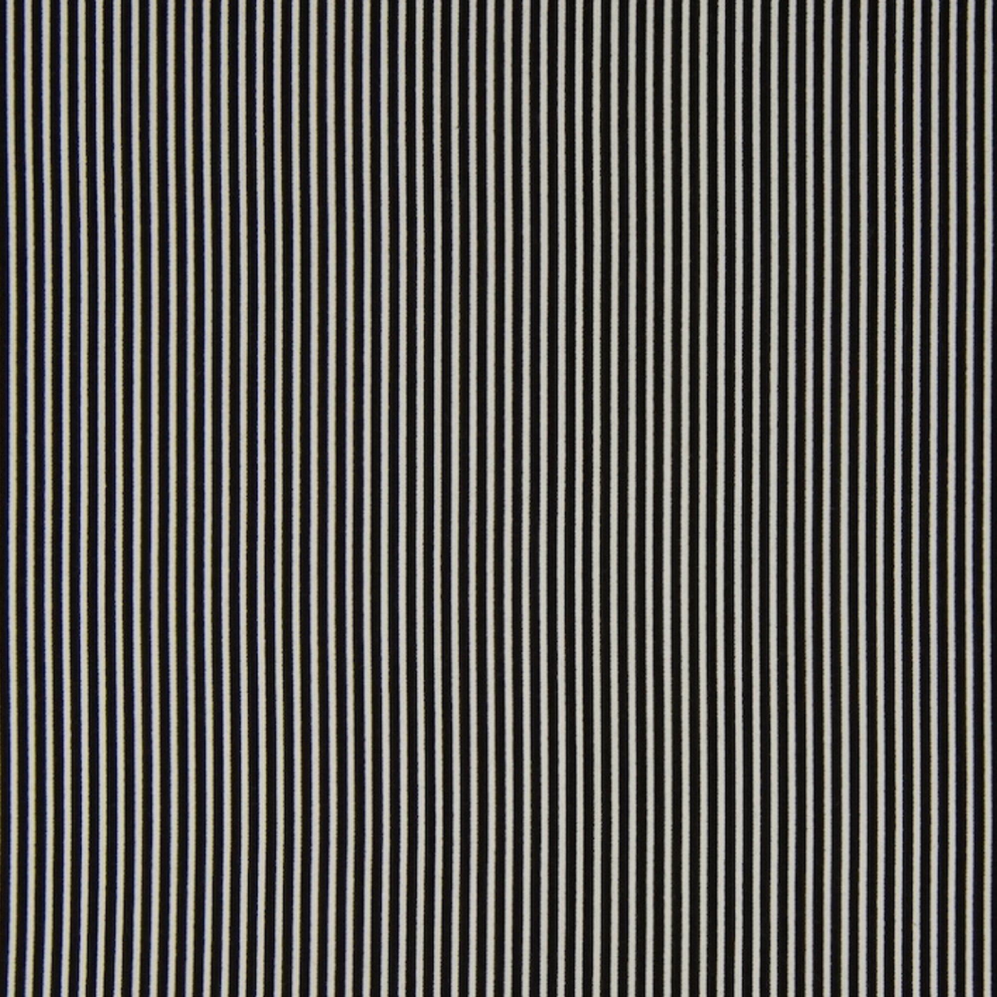 Tela algodón estampada rayas blancas y negras — imagen 1